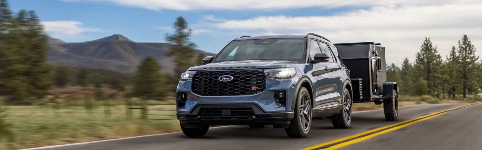 Ford Explorer on the road