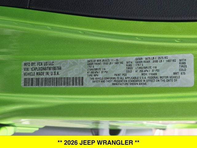 2026 Jeep Wrangler Willys