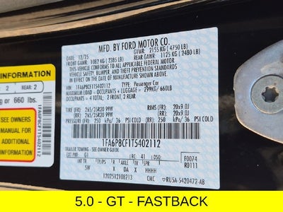 2026 Ford Mustang GT Premium 6 Speed Manual