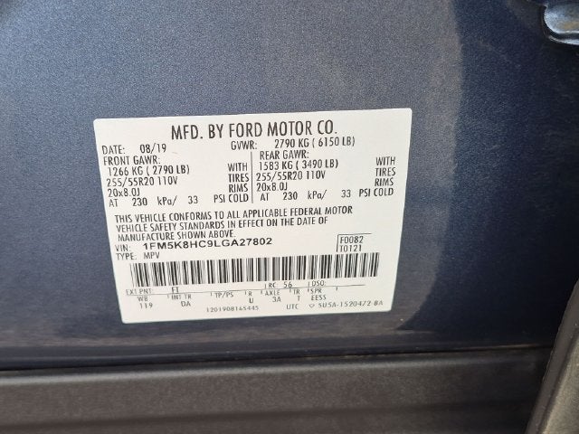 2020 Ford Explorer Platinum 4WD