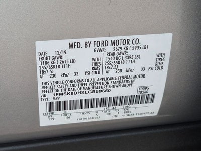 2020 Ford Explorer XLT 4WD