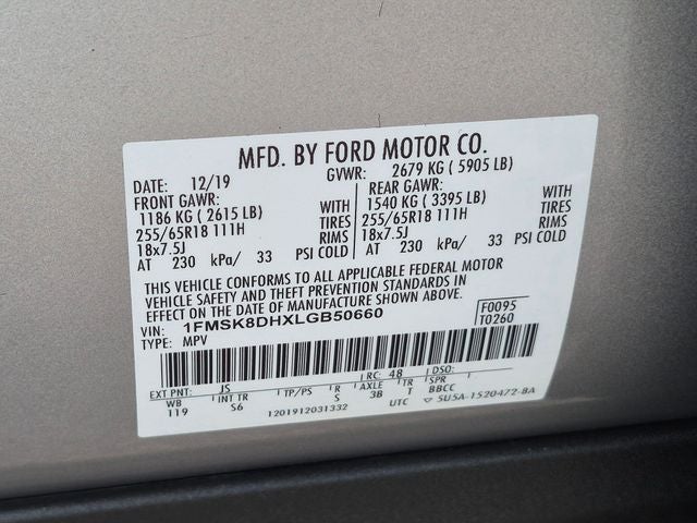 2020 Ford Explorer XLT 4WD