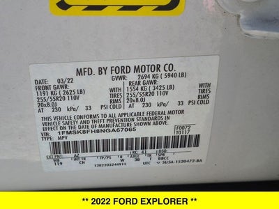 2022 Ford Explorer Limited 4WD