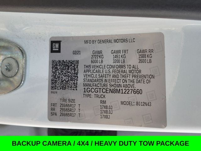 2021 Chevrolet Colorado LT Crew Cab 4X4 w/Tow Pkg