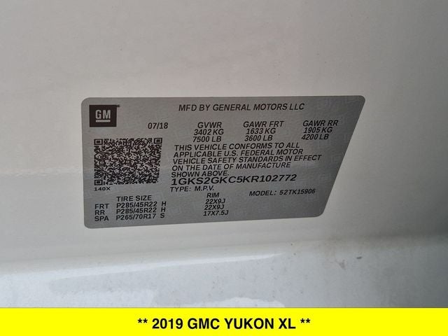 2019 GMC Yukon XL SLT