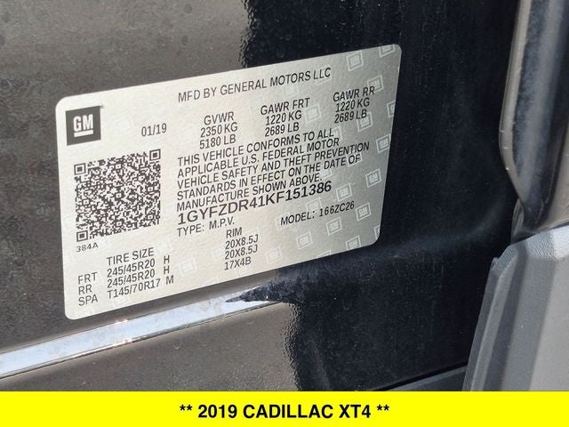 2019 Cadillac XT4 Premium Luxury AWD
