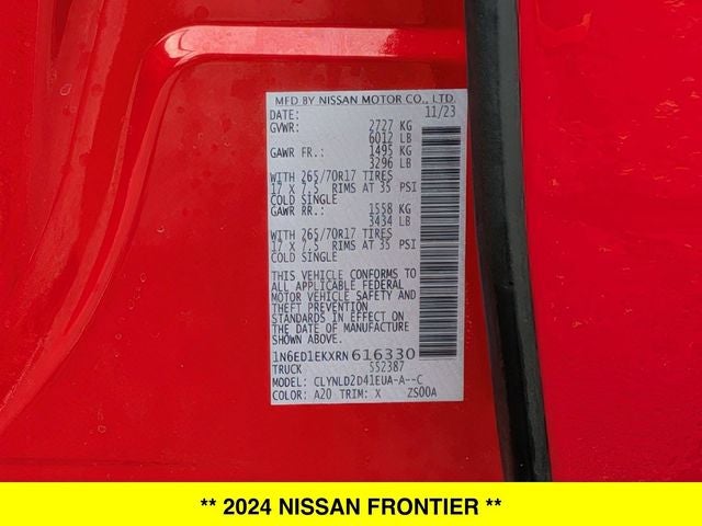 2024 Nissan Frontier PRO-4X