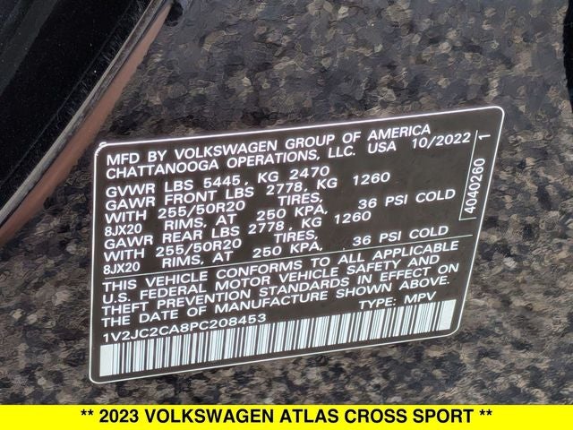 2023 Volkswagen Atlas Cross Sport 2.0T SE w/Technology FWD