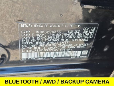 2024 Honda HR-V LX AWD w/One Owner