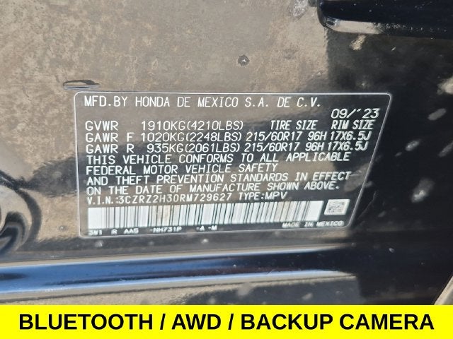 2024 Honda HR-V LX AWD w/One Owner
