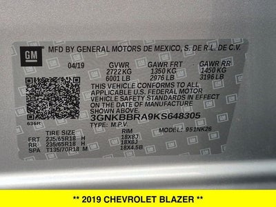 2019 Chevrolet Blazer Base 1LT