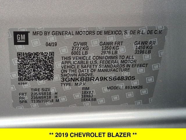 2019 Chevrolet Blazer Base 1LT