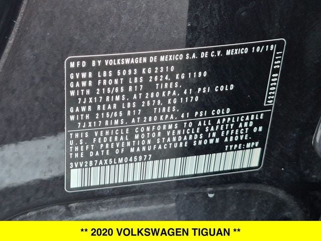 2020 Volkswagen Tiguan 2.0T SE 4Motion