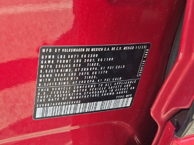 2024 Volkswagen Tiguan 2.0T SE R-Line Black