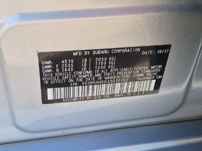 2018 Subaru Legacy 2.5i Premium