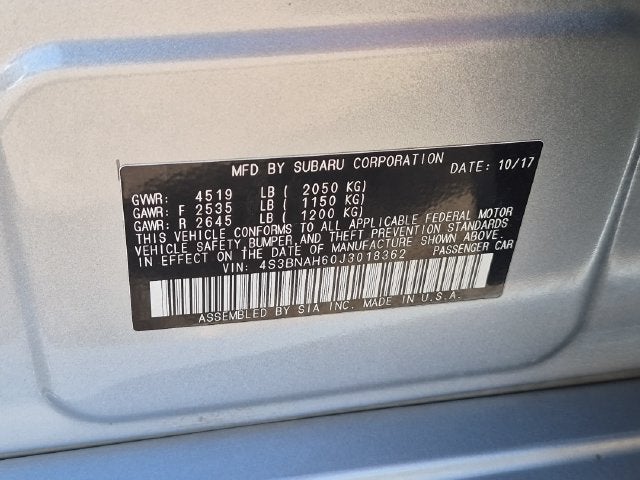 2018 Subaru Legacy 2.5i Premium