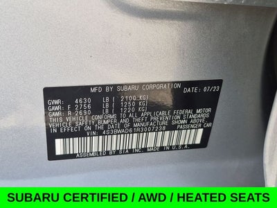 2024 Subaru Legacy Premium AWD w/Blind Spot Monitor