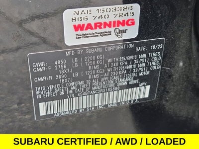2024 Subaru Outback Limited AWD w/Leather & Navi