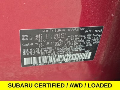 2024 Subaru Outback Limited AWD w/Leather & Navi
