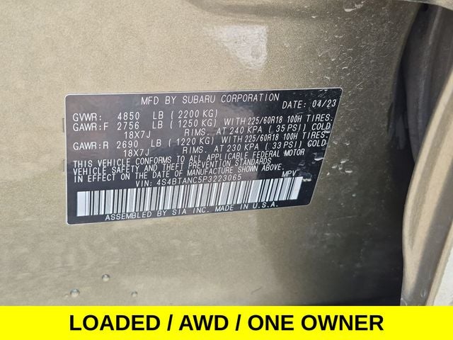 2023 Subaru Outback Limited AWD w/Navi & Sunroof
