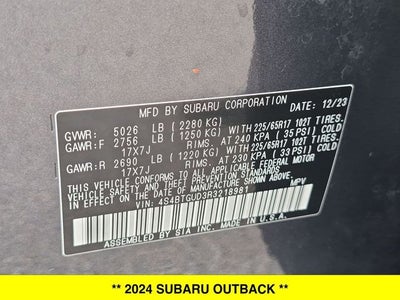 2024 Subaru Outback Wilderness