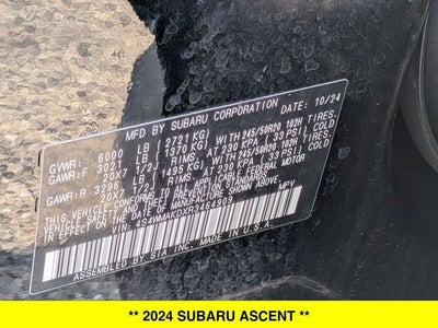 2024 Subaru Ascent Onyx Edition AWD