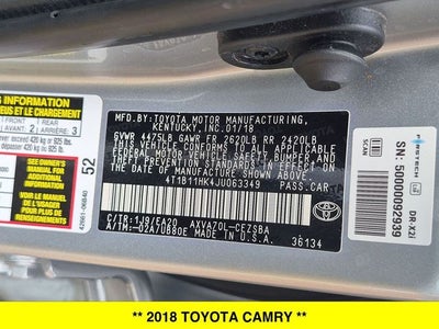 2018 Toyota Camry SE