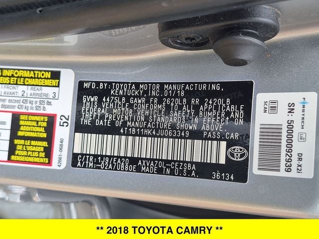 2018 Toyota Camry SE