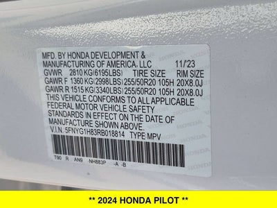 2024 Honda Pilot Elite