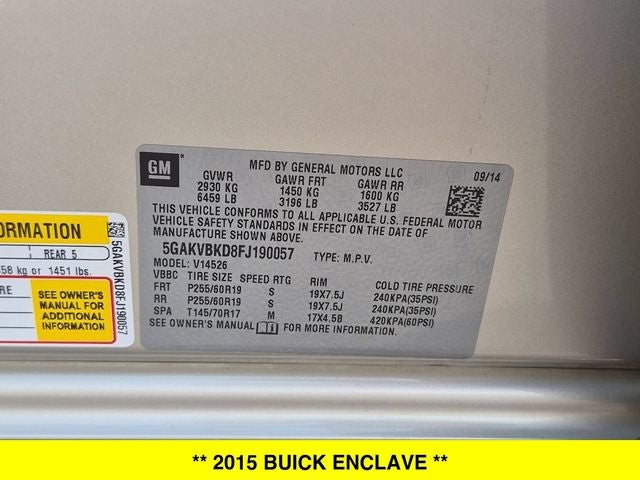 2015 Buick Enclave Leather Group