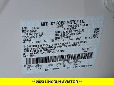 2023 Lincoln Aviator Standard Premium