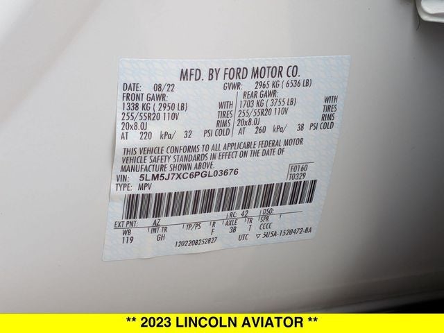 2023 Lincoln Aviator Reserve AWD