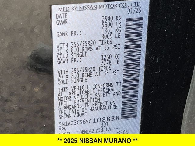 2025 Nissan Murano SL