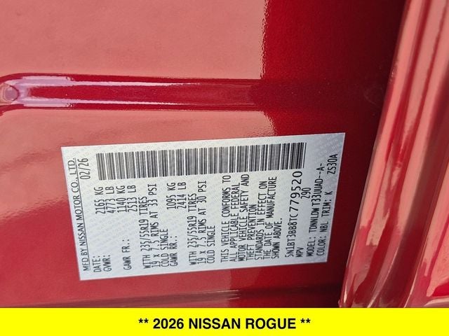 2026 Nissan Rogue Dark Armor AWD
