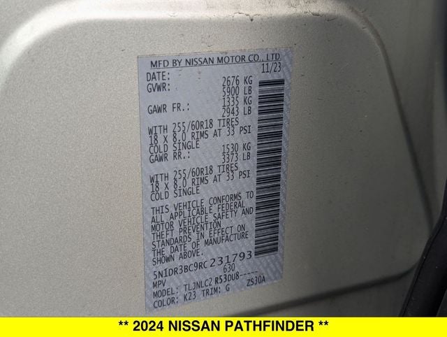 2024 Nissan Pathfinder SV 4WD