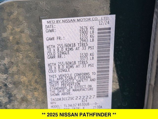 2025 Nissan Pathfinder SL 4WD