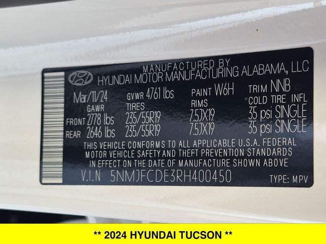 2024 Hyundai Tucson SEL AWD