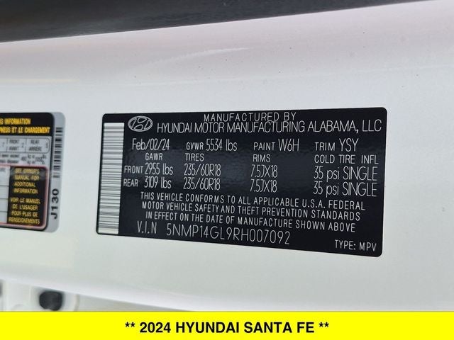 2024 Hyundai Santa Fe SE
