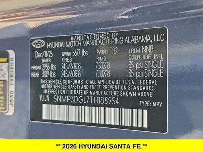 2026 Hyundai Santa Fe XRT AWD