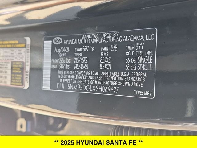 2025 Hyundai Santa Fe Calligraphy