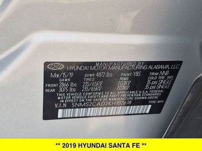 2019 Hyundai Santa Fe SE