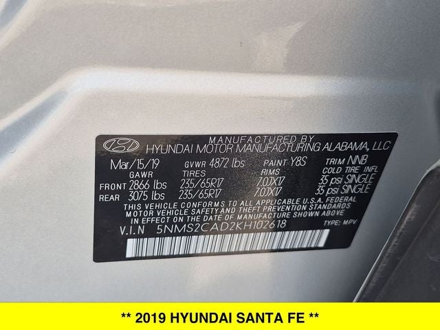 2019 Hyundai Santa Fe SE
