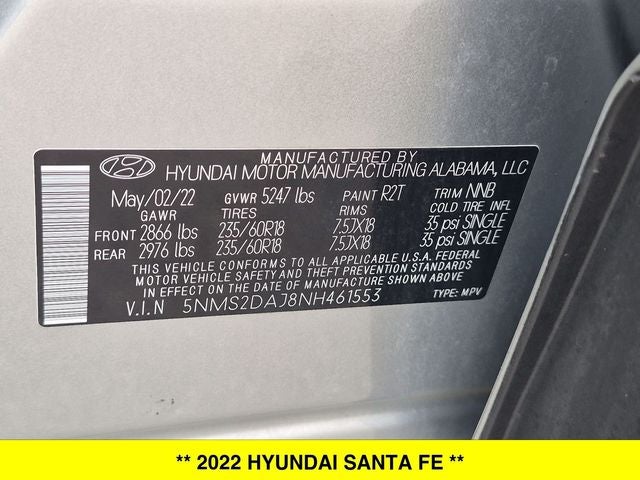 2022 Hyundai Santa Fe SEL AWD