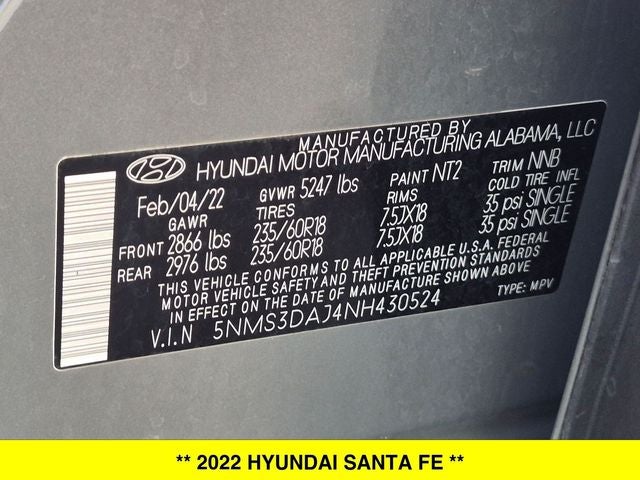 2022 Hyundai Santa Fe SEL AWD
