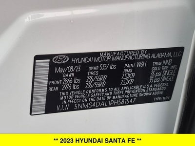 2023 Hyundai Santa Fe Limited