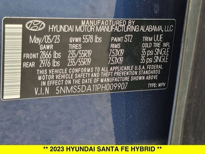 2023 Hyundai Santa Fe Hybrid Limited