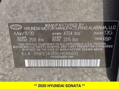 2020 Hyundai Sonata SEL Plus