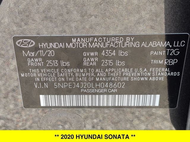 2020 Hyundai Sonata SEL Plus