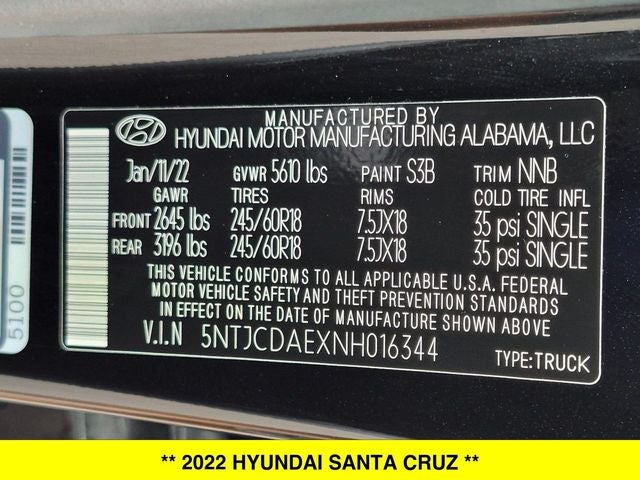 2022 Hyundai Santa Cruz SEL AWD