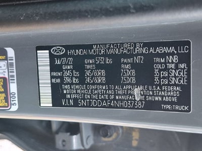 2022 Hyundai Santa Cruz SEL Premium AWD